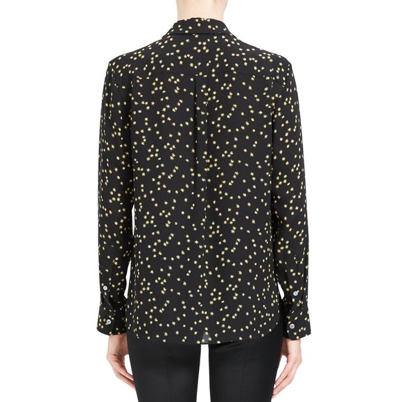 NWT Theory Classic Silk Button-Up Top Shirt - Office to Evening - Picture 4 of 12